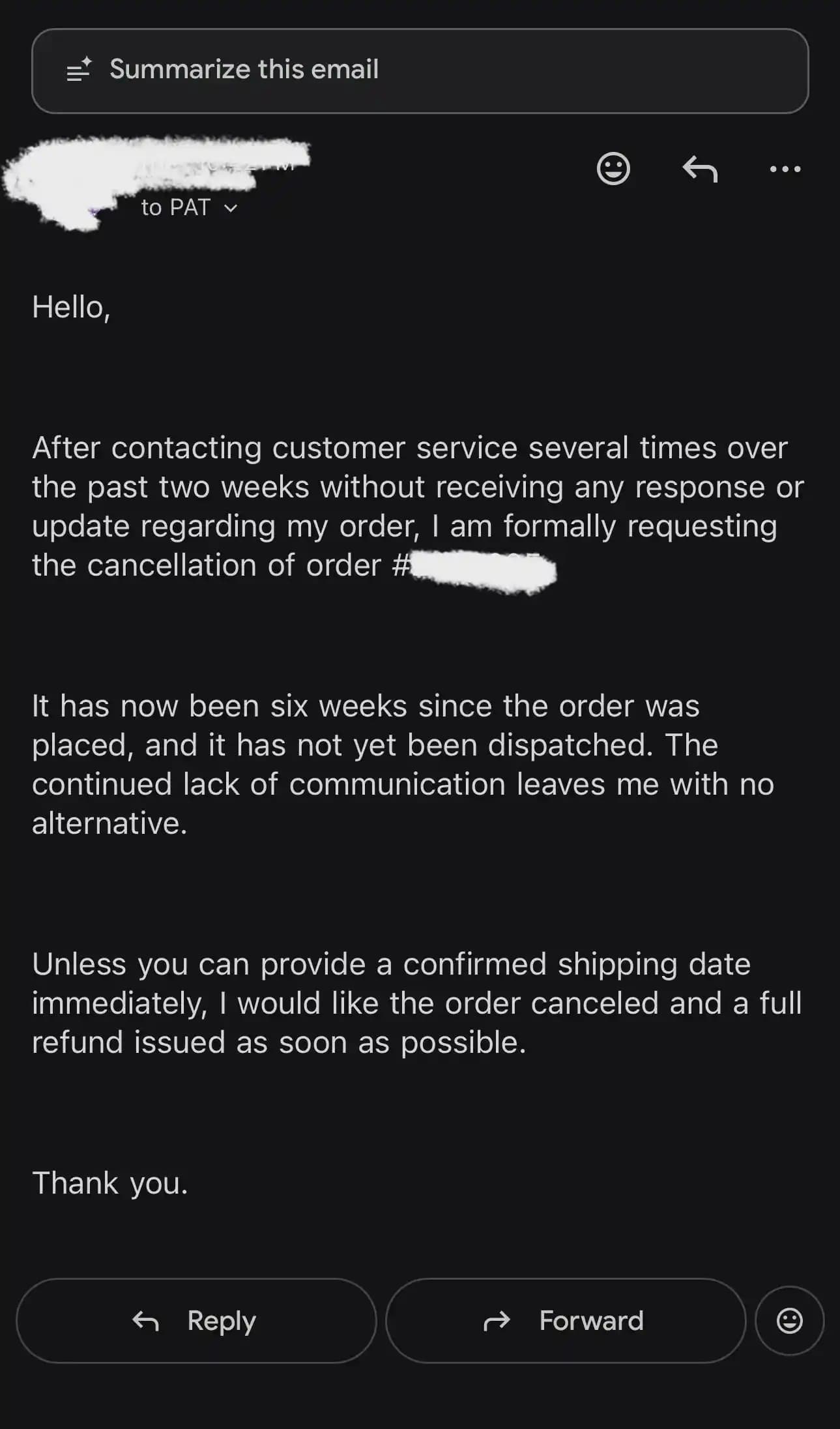 Pat McGrath Cosmetics'te Sipariş Sorunları ve Müşteri Hizmetleri Zorlukları