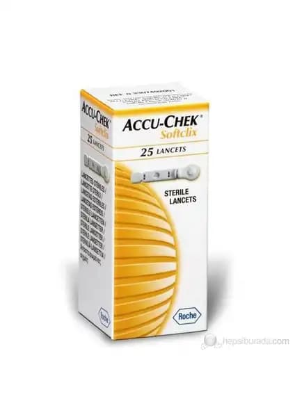 Accu-Chek Softclix Lancet 25'li Steril Parmak Delme İğnesi Güvenli ve Hassas Kullanım İçin