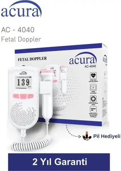 Acura AC-4040 Fetal Doppler Bebek Kalp Atışlarını Güvenle Dinlemenizi Sağlayan Cihaz