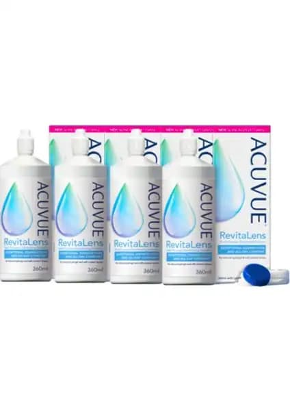 Acuvue Revitalens Göz Bakım Solüsyonu 360 ml, Kontakt Lens Hijyeni ve Temizliği İçin Güvenilir Çözüm