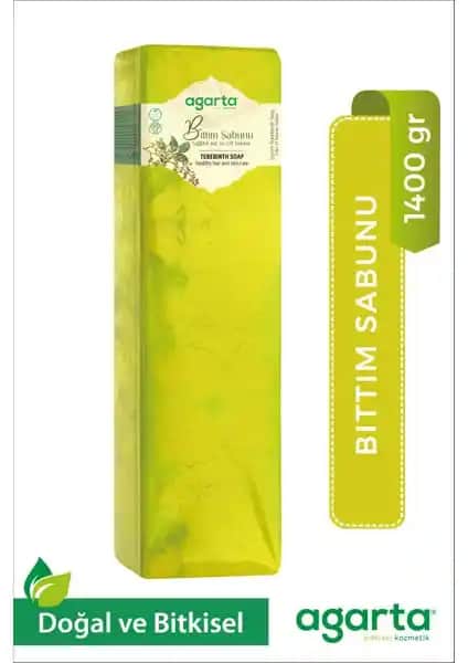 Agarta Doğal 1400 Gr El Yapımı Bıttım Sabun Blok Cilt ve Saç Bakımı İçin Doğal Ürün