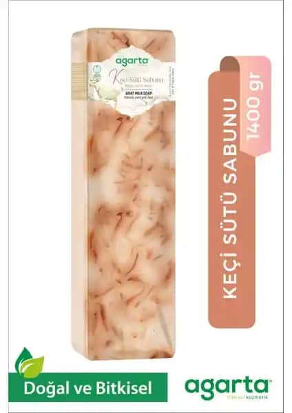 Agarta Doğal Keçi Sütü Sabunu 1400 Gram El Yapımı Çok Yönlü Temizlik Ürünü