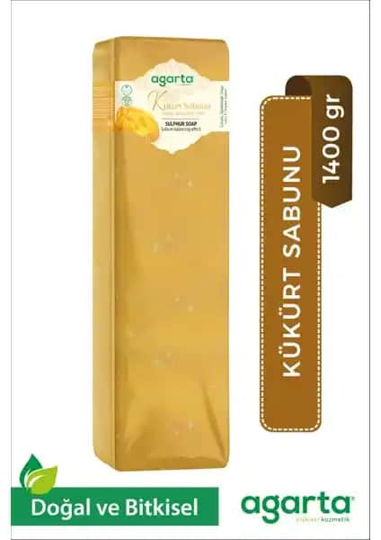 Agarta Doğal Kükürt Sabunu 1400 Gr El Yapımı Temizlik ve Cilt Bakımı Ürünü