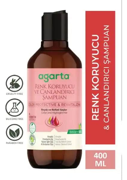 Agarta Doğal Renk Koruyucu ve Canlandırıcı Şampuan Saç Sağlığı ve Parlaklık İçin Güvenilir Alternatif