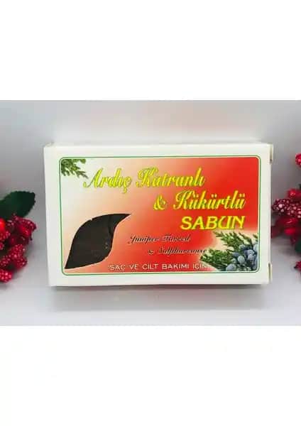 Akışık 3 Adet Akışık Arıç Katranlı ve Kükürtlü Sabunlar Doğal Cilt Bakım Ürünü