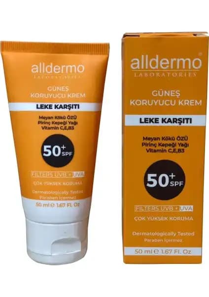 Alldermo Biosafir Dark Spot Güneş Kremi SPF 50+ Lekeli ve Lekelenmeye Eğilimli Ciltler İçin