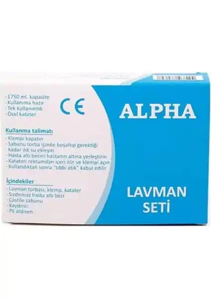 Alpha Lavman Seti 1750ML Bağırsak Temizliği İçin Güçlü ve Güvenilir Tıbbi Uygulama
