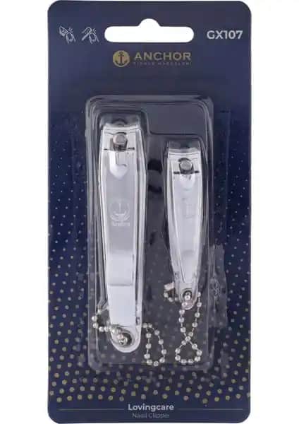 Anchor GX107 2'li Tırnak Makası Seti: Dayanıklı ve Ergonomik Tasarım ile Günlük Bakım