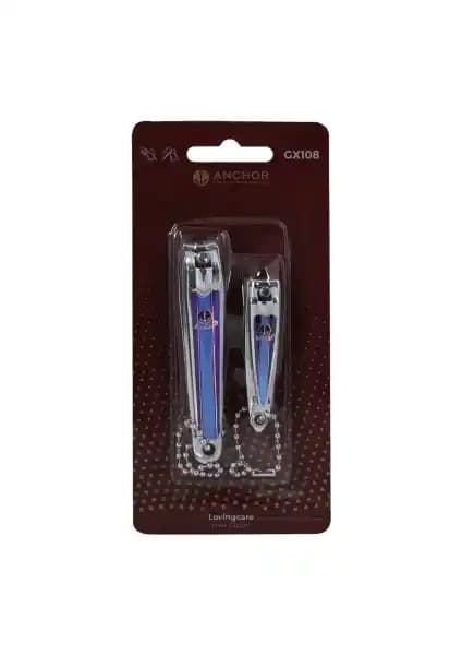 Anchor Mavi El ve Ayak Tırnak Makası Seti 2'li - Estetik ve Fonksiyonellik Bir Arada