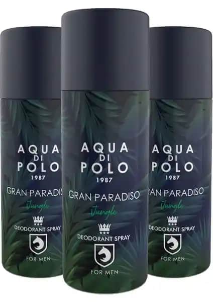 Aqua Di Polo 1987 Gran Paradiso Jungle Deodorant Erkekler İçin Doğal ve Ferahlatıcı Koku Özellikleri