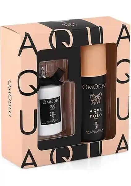 Aqua Di Polo 1987 Omodeo Kadın Parfüm ve Deodorant Seti Zarif ve Ferah Kokusu İle Günlük Kullanım İçin Uygun