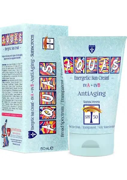 Aquas AntiAging Güneş Kremi SPF 50 ile yüksek koruma ve yaşlanma karşıtı özellikler