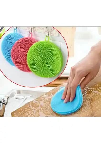 Arizzonna Silikon Bulaşık Yıkama Fırçası ve Süngeri: Hijyenik ve Dayanıklı Temizlik Çözümü