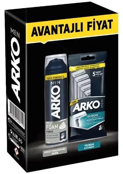 Arko Avantajlı Paket Traş Köpüğü ve Tekli Tıraş Bıçağı Ürünü Hakkında Detaylı Bilgi