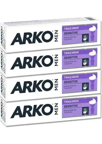 Arko Men Sensitive Tıraş Kremi 4x90gr: Hassas Ciltler İçin Güvenilir Erkek Bakım Ürünü