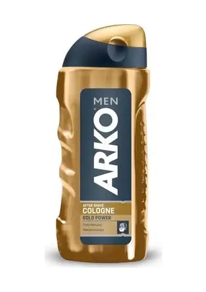 Arko Men Tıraş Kolonyası Gold Power 250ml Ferahlık ve Kalıcılık Sağlayan Erkek Bakım Ürünü