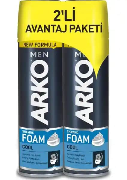 Arko Men Tıraş Köpüğü Cool 200ml – Yüksek Performanslı Erkek Bakım Ürünü