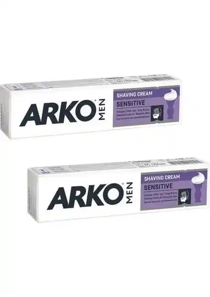 Arko Tıraş Kremi Sensitive 100g x 2 Set Erkekler İçin Hassas Cilt Bakımı