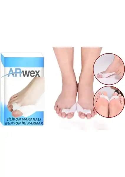 Arwex İki Parmak Silikon Makaralı Ayak Baş Parmak Kemik Bunion Koruyucu Çift Ürün Tanıtımı ve Faydaları