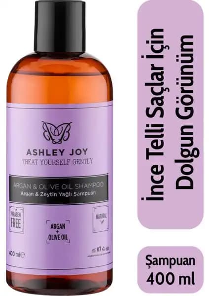 Ashley Joy Argan & Zeytinyağlı Şampuan: Doğal İçeriklerle Saçlara Sağlıklı Parlaklık Kazandıran Ürün