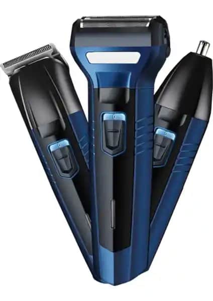 Ataşbey A3IN1 Profesyonel Çok Fonksiyonlu Traş Makinesi Seti - Ergonomik ve Dayanıklı Tasarım