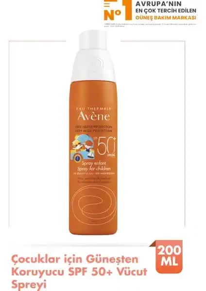 Avene Çocuk Güneş Koruma Spreyi SPF 50: Yüksek Koruma ve Kullanım Kolaylığıyla Güvenilir