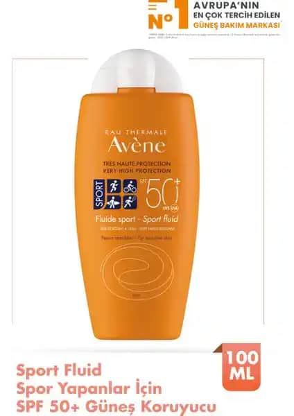 Avene Fluid Sport SPF 50+ Hassas Ciltler İçin Yüksek Koruma Sunan Güneş Kremi