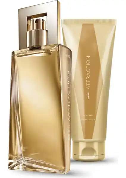 Avon Attraction Kadın Parfüm ve Vücut Losyonu Paketi Kalıcı Koku ve Bakım Sunar