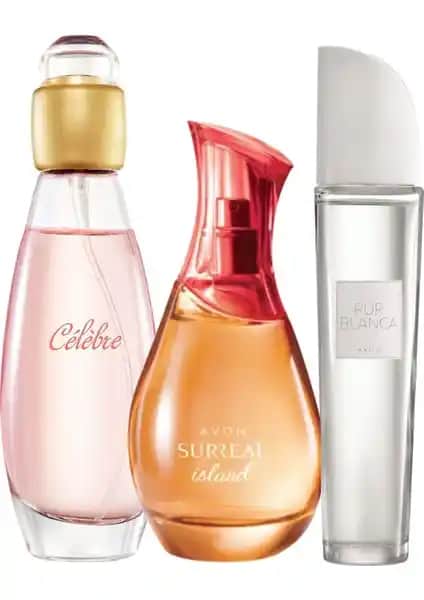 Avon Kadın Parfüm Seti Celebre Pur Blanca ve Surreal Island ile Farklı Aromalar Deneyimleyin