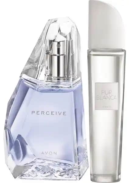Avon Kadın Parfüm Seti Perceive ve Pur Blanca Çiçeksi ve Ferah Kokular