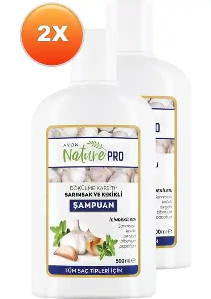 Avon Nature Pro Sarımsak ve Kekikli Şampuan ile Doğal Saç Güçlendirme ve Dökülme Önleme