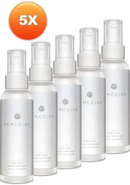 Avon Perceive Kadın Vücut Spreyi Beşli Seti: Ferah ve Kalıcı Tropikal Çiçek Kokuları