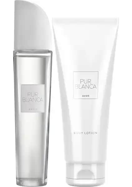 Avon Pur Blanca Kadın Parfüm ve Vücut Losyonu Seti Zarafet ve Romantizmi Yansıtan Tasarım
