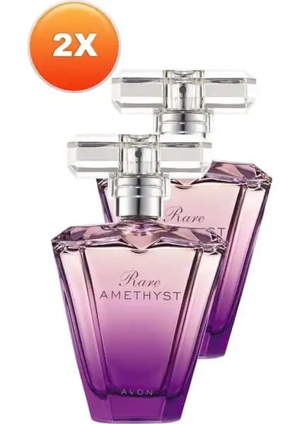 Avon Rare Amethyst Kadın Parfüm Edp 50 Ml Ikili Set Zarif ve Çekici Koku Deneyimi