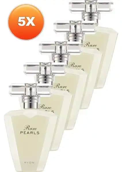 Avon Rare Pearls Kadın Parfüm Edp 50 Ml Beşli Seti Şıklık ve Gizem İfade Eder