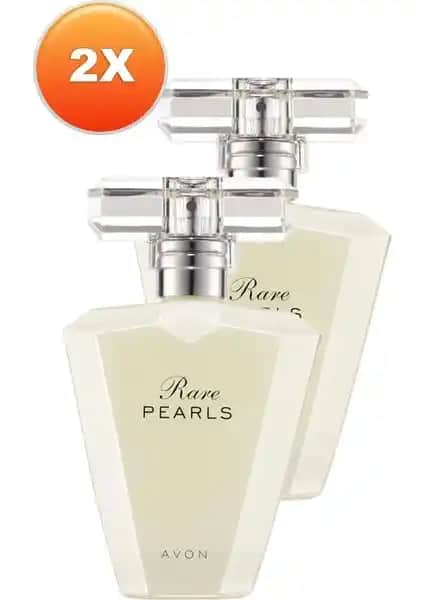 Avon Rare Pearls Kadın Parfüm Edp 50 Ml İkili Set Zarif ve Kalıcı Meyveli Koku