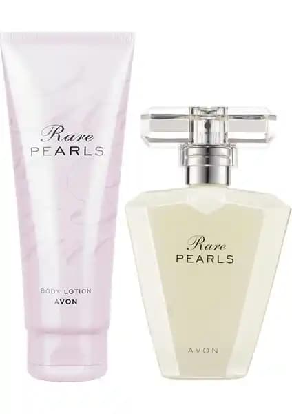 Avon Rare Pearls Kadın Parfüm ve Vücut Losyonu Paketi Zarif ve Çekici Bir Bakım Seti