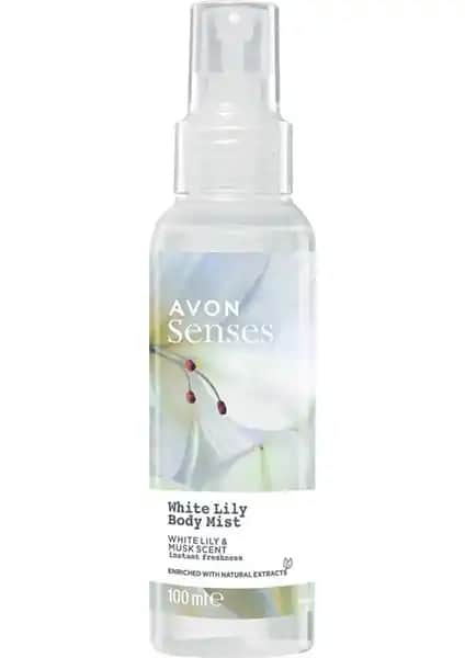 Avon Senses White Lily Beyaz Zambak Kokulu Vücut Spreyi Doğal ve Ferahlatıcı Bir Deneyim Sunar