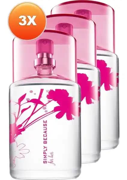 Avon Simply Because For Her Kadın Edt 50 Ml Üçlü Set ile Şık ve Kalıcı Koku Deneyimi