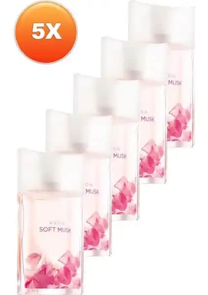 Avon Soft Musk Kadın Parfüm Edt 50 Ml Beşli Set Zarif ve Kalıcı Çiçeksi Kokular