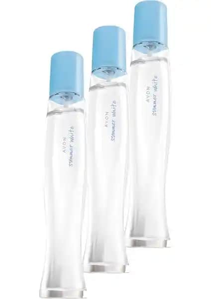Avon Summer White Kadın Parfümü Üçlü Set 50 ml Yaz Ayları İçin Hafif ve Ferah Kokular