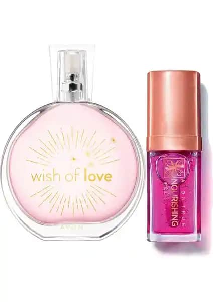 Avon Wish Of Love Kadın Parfüm ve Dudak Yağı Paketi Günlük Bakım İçin Uygun Bir Seçenektir
