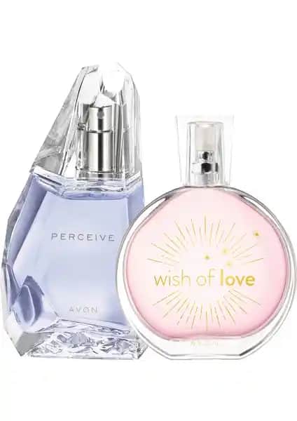Avon Wish Of Love ve Perceive Kadın Parfüm Paketi Kalıcı ve Şık Tasarımlarla