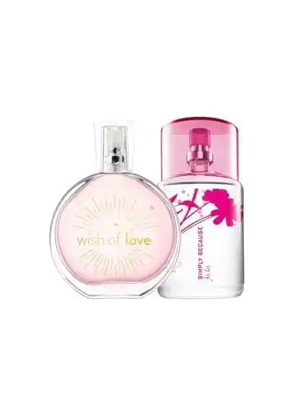Avon Wish Of Love ve Simply Because Parfüm Paketi Kadınlar İçin Günlük ve Özel Kullanım