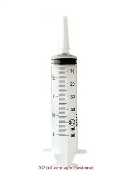 Ayset Beslenme Enjektörü Çam Uçlu Steril Şırınga 50 ml Güvenli ve Pratik Medikal Çözüm