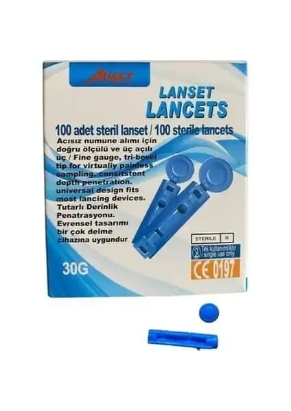 Ayset Steril Lanset 100'lü Kutu: Güvenli ve Pratik Tıbbi Numune Alma Çözümü