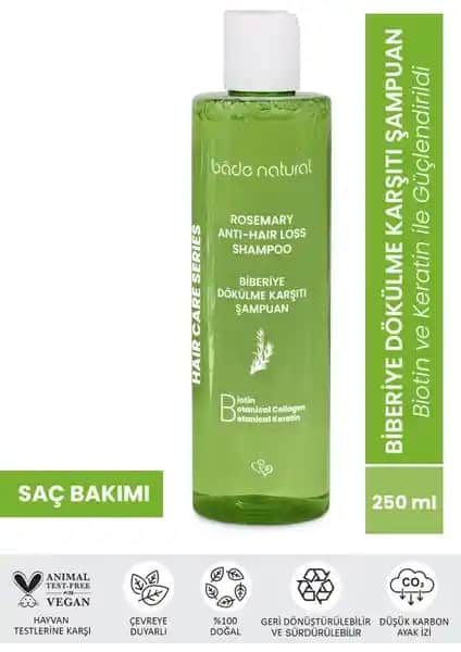 Bade Natural Biberiye Şampuanı: Doğal İçeriklerle Saç Dökülmesine Karşı Güçlendirici Bakım
