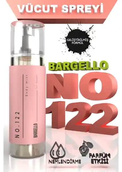 Bargello NO:122 Kadın Body Mist 200 ml Hafif ve Ferah Koku ile Günlük Kullanım İçin Uygun