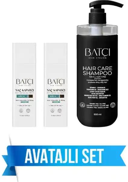 Batçı Hair Ateliler Saç Kapatıcı ve Şampuan Seti: Doğal ve Sağlıklı Saçlar İçin Çözüm