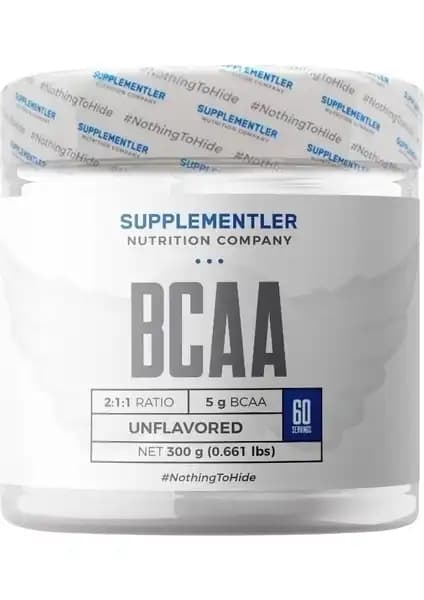 BCAA 2:1:1 Aromasız 300g Kas Gelişimi ve Dayanıklılık Destekleyici Takviye